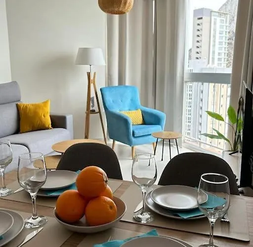 Blue Armchair With Sea View In