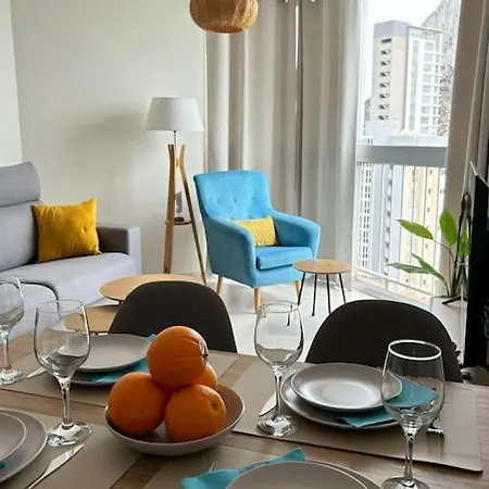 Blue Armchair With Sea View In